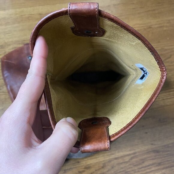 Frye Boots Vintage Melissa Button Cognac Leather Riding Tall 77167 - Picture 11 of 13